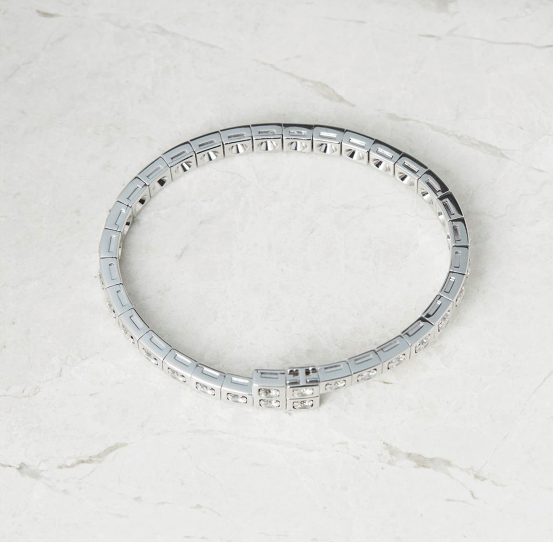 Cartier, 18k White Gold 6.00ct Diamond Tectonique Bracelet - Image 16 of 18