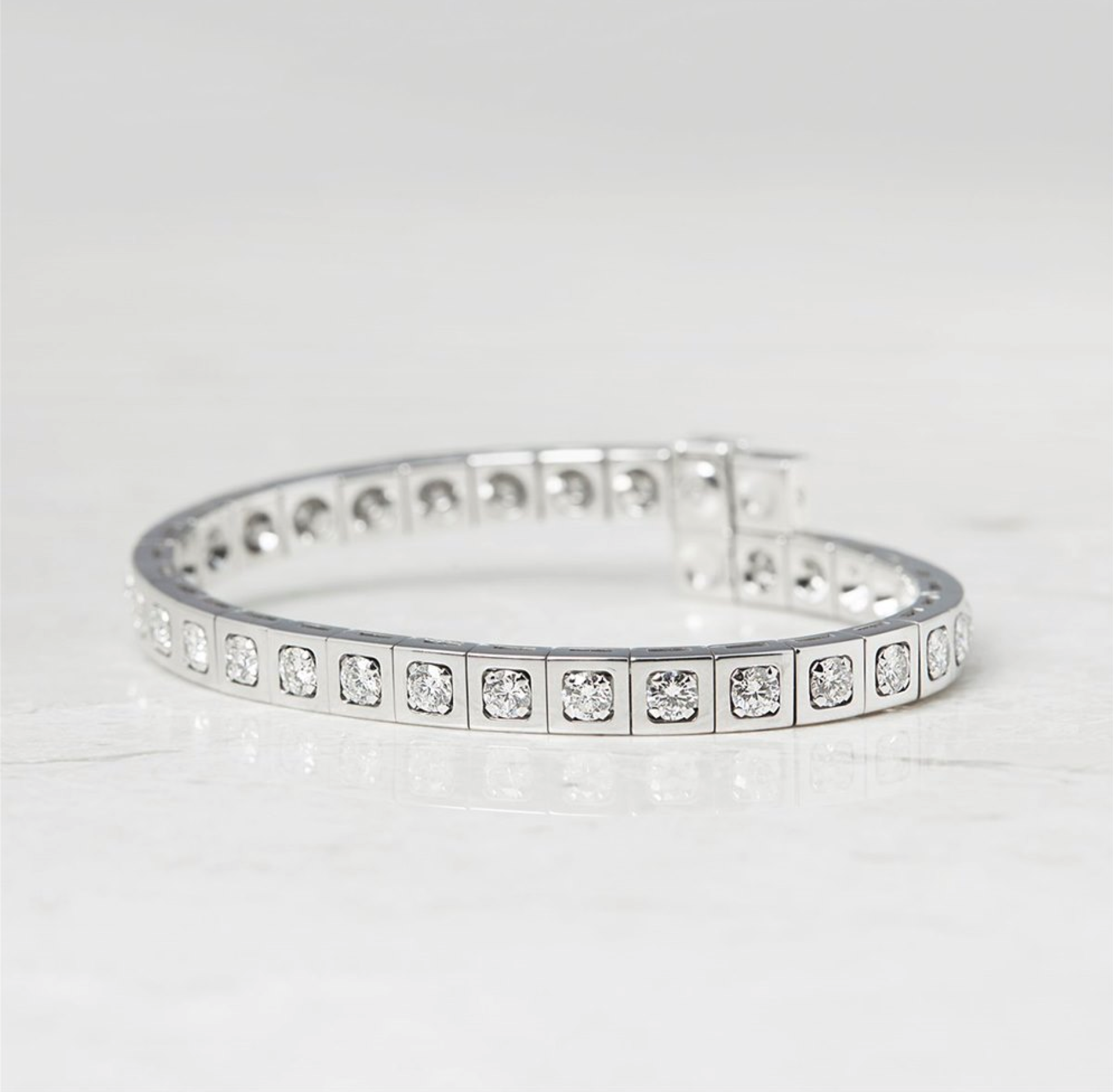 Cartier, 18k White Gold 6.00ct Diamond Tectonique Bracelet - Image 11 of 18