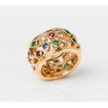 Cartier, 18k Yellow Gold Multi-Gem Ring