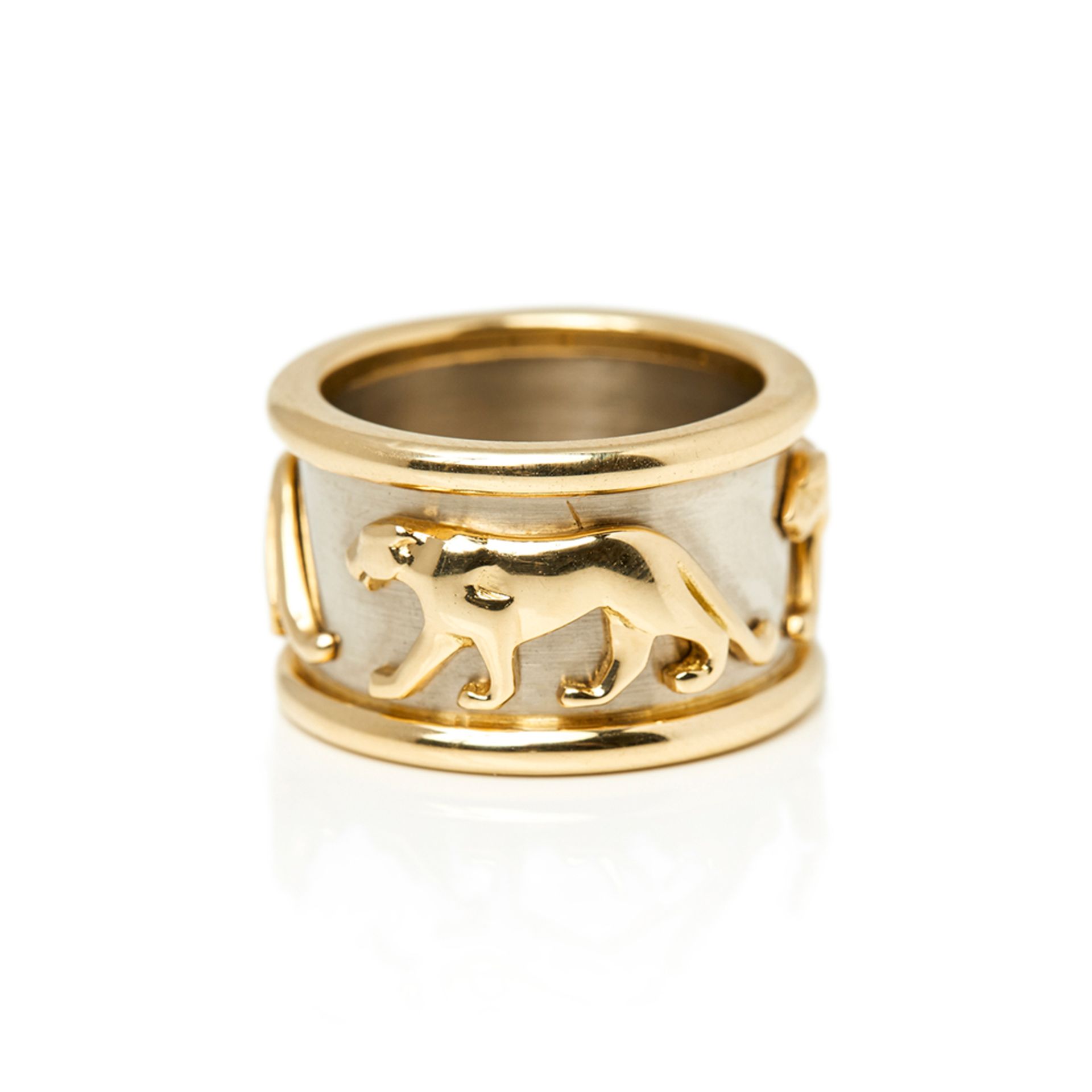 Cartier, 18k Yellow & 18k White Gold Panthère Ring - Image 3 of 7