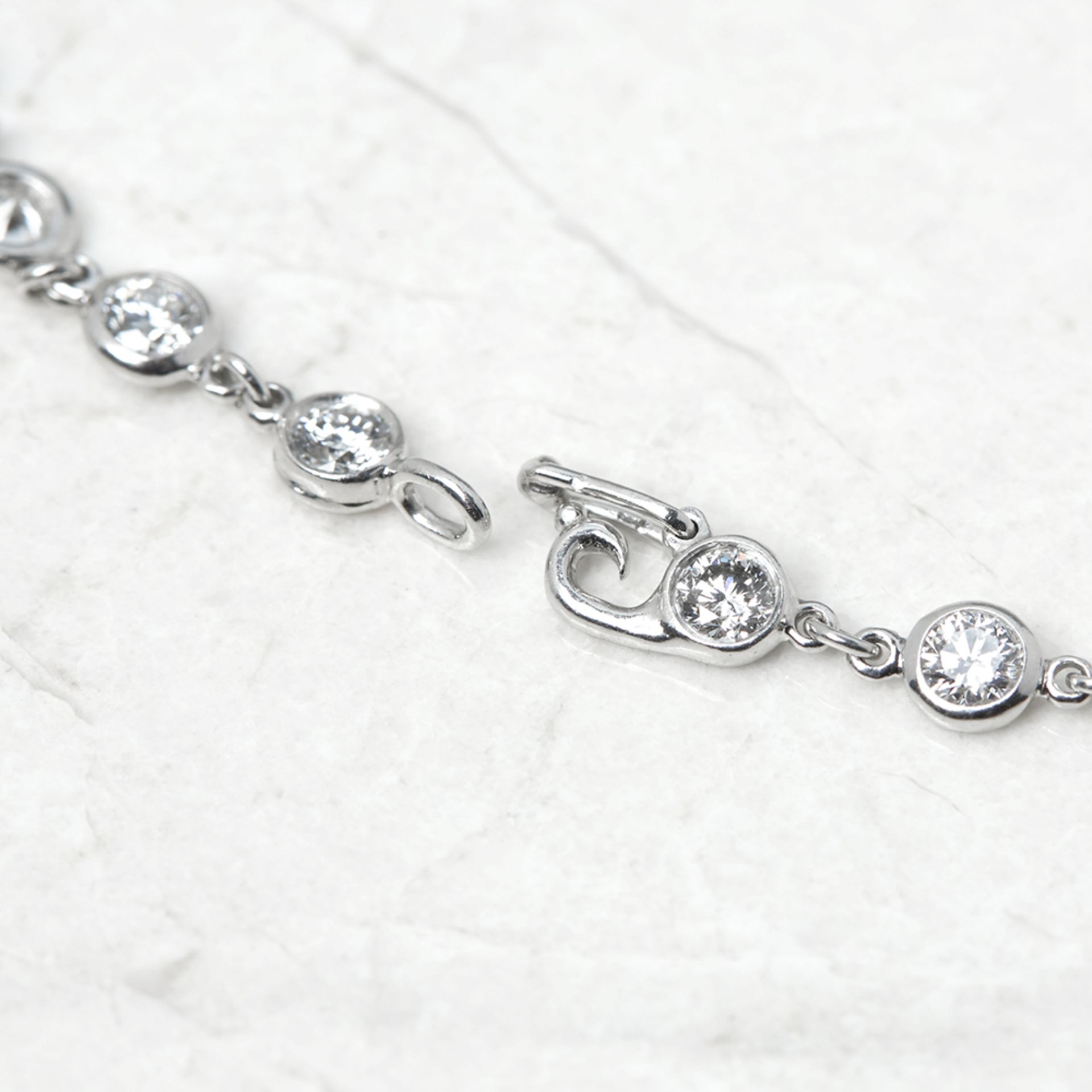 Tiffany & Co. Platinum 2.30ct Diamonds By The Yard Bracelet - Bild 5 aus 7