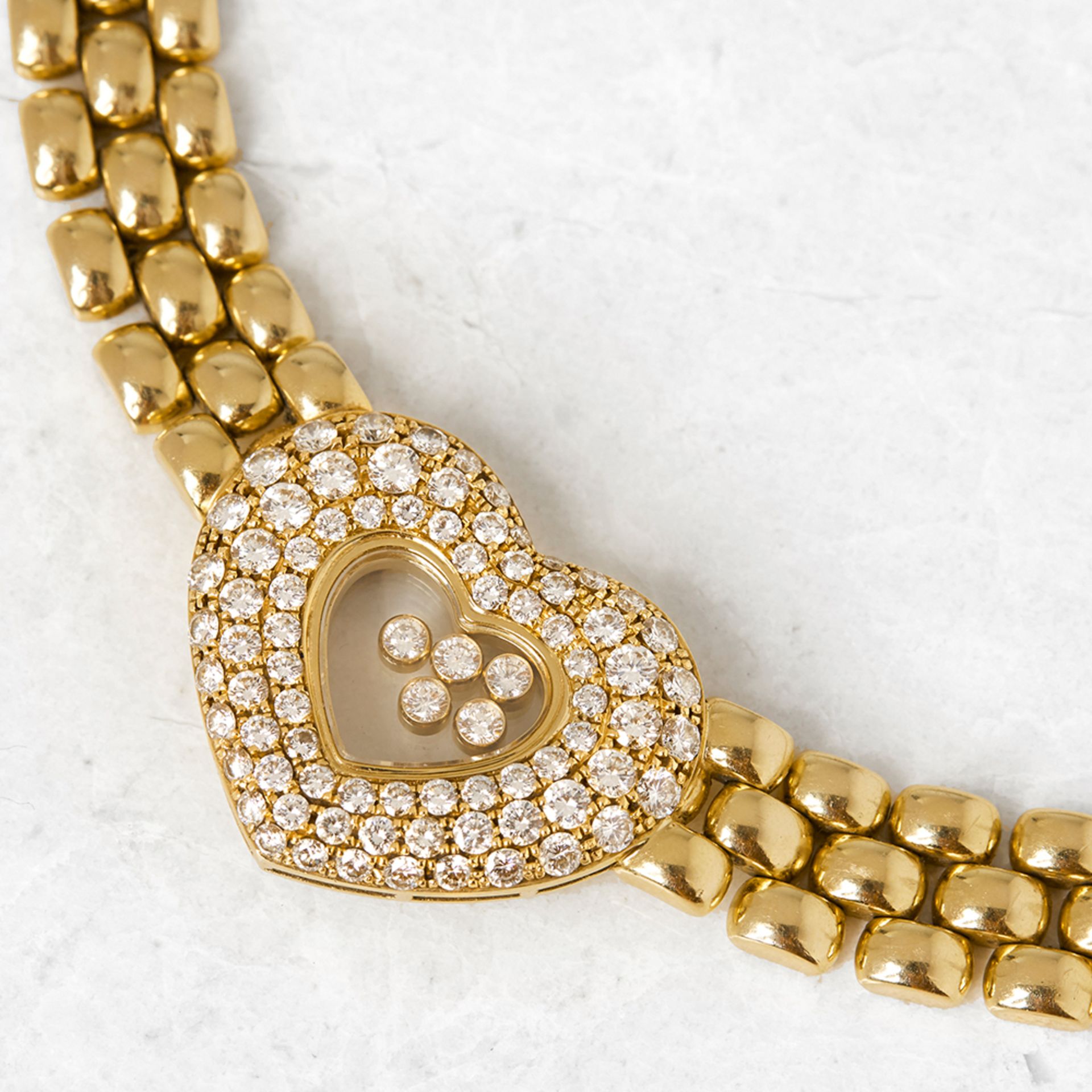 Chopard 18k Yellow Gold Happy Diamonds Necklace - Image 2 of 7