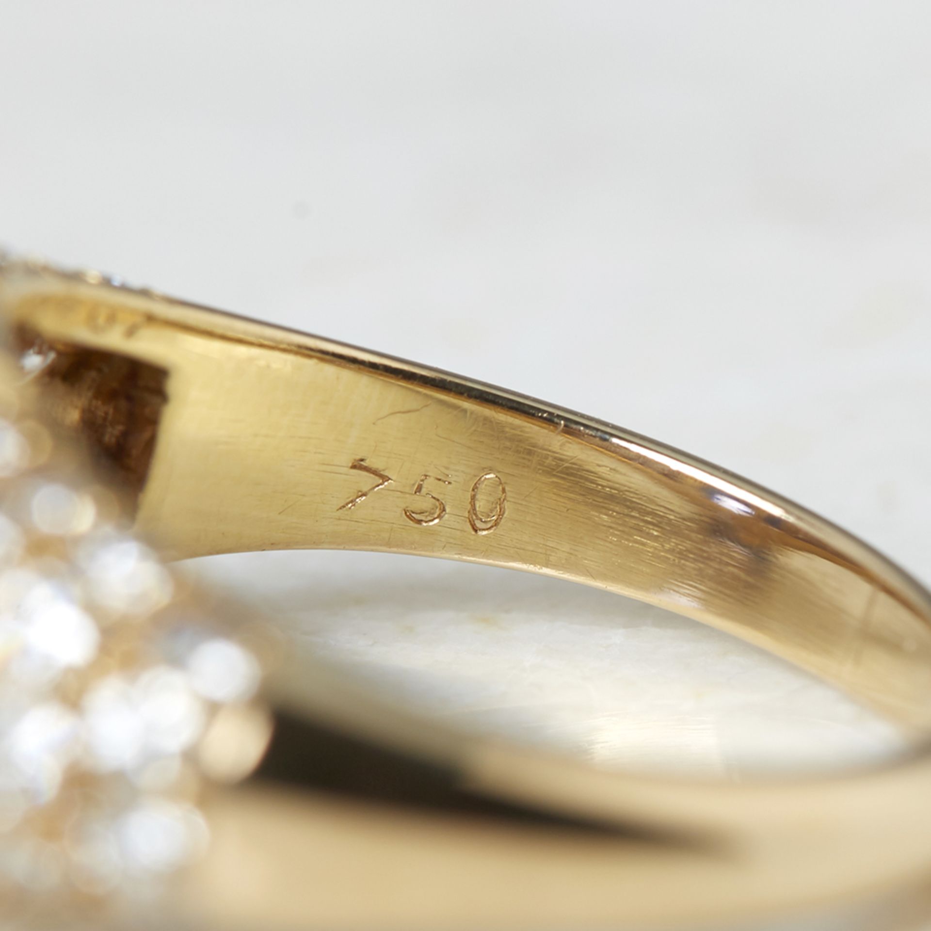 Van Cleef & Arpels 18k Yellow Gold 10.73ct Sapphire & 1.80ct Diamond Ring - Bild 6 aus 9