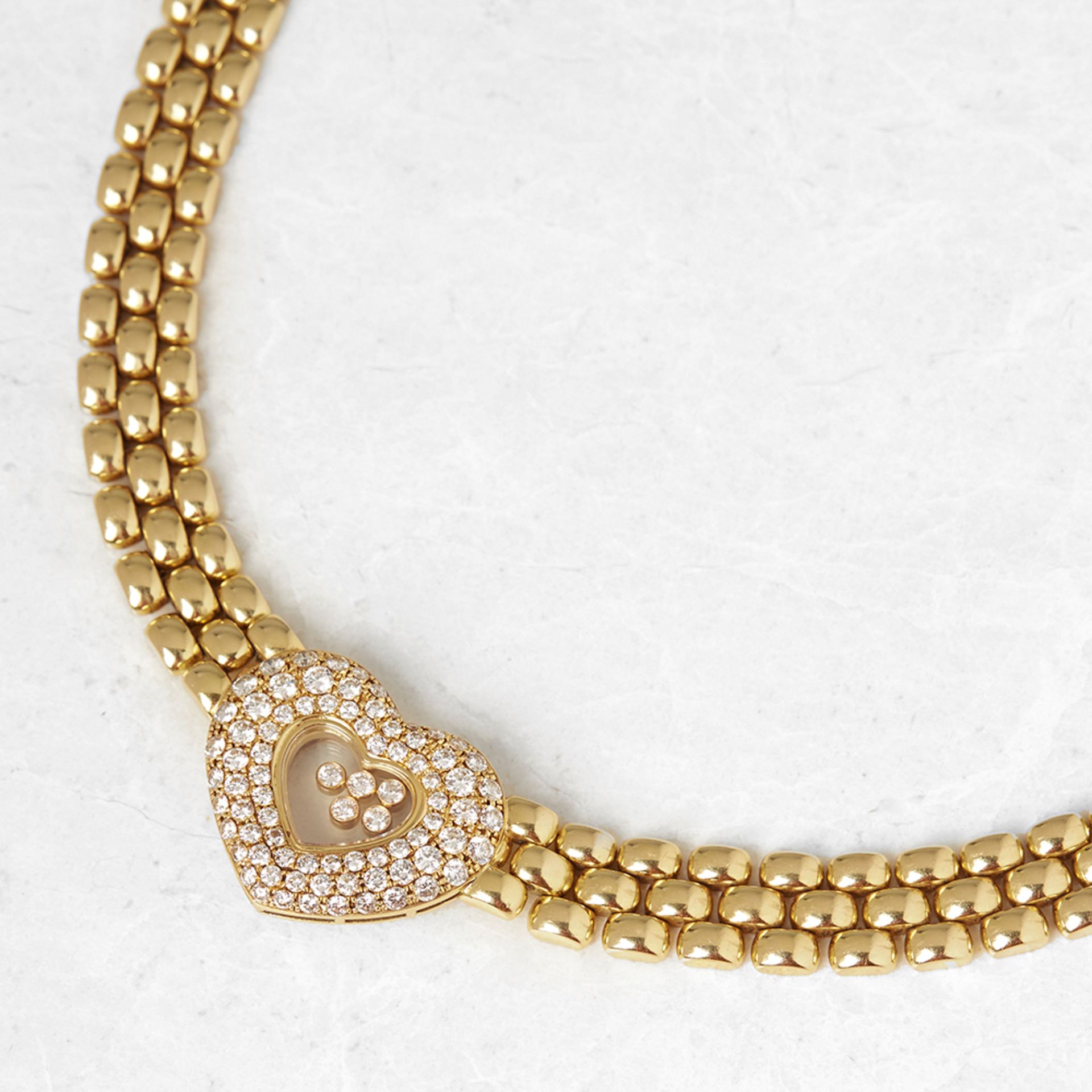 Chopard 18k Yellow Gold Happy Diamonds Necklace