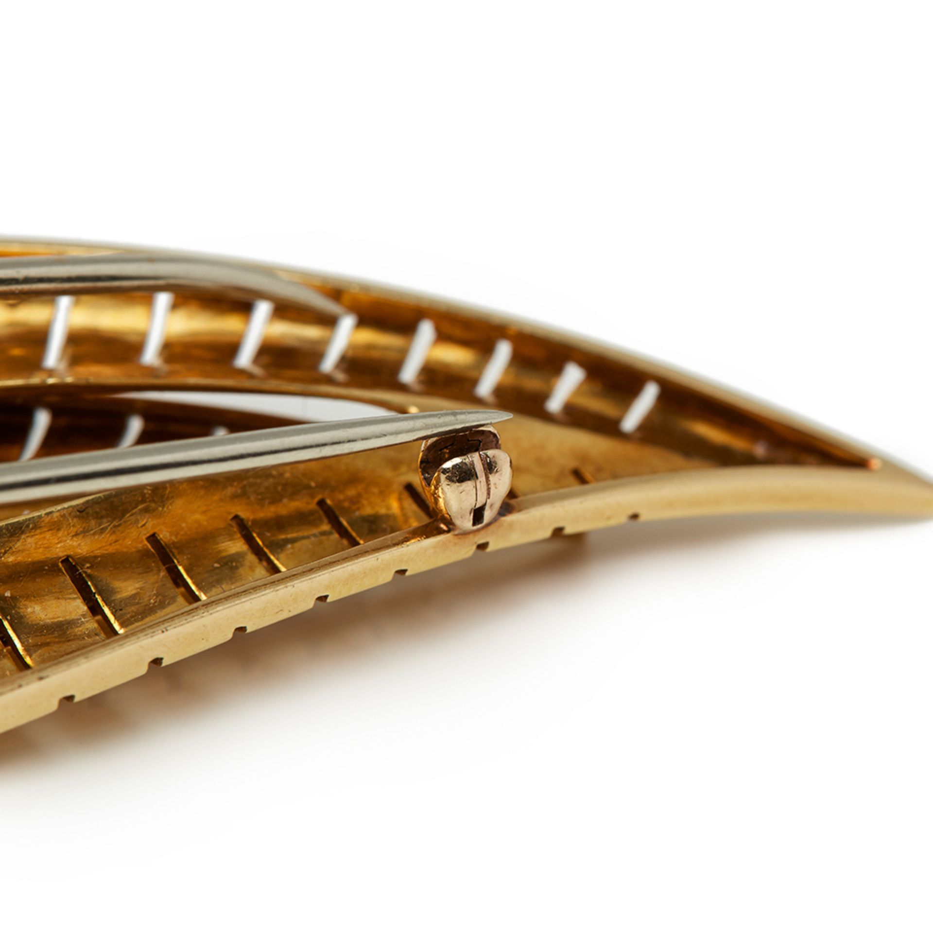 Van Cleef & Arpels 18k Yellow Gold Diamond Vintage Brooch - Image 5 of 6