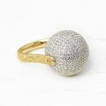 Bottega Veneta Sfera Diamond Ring