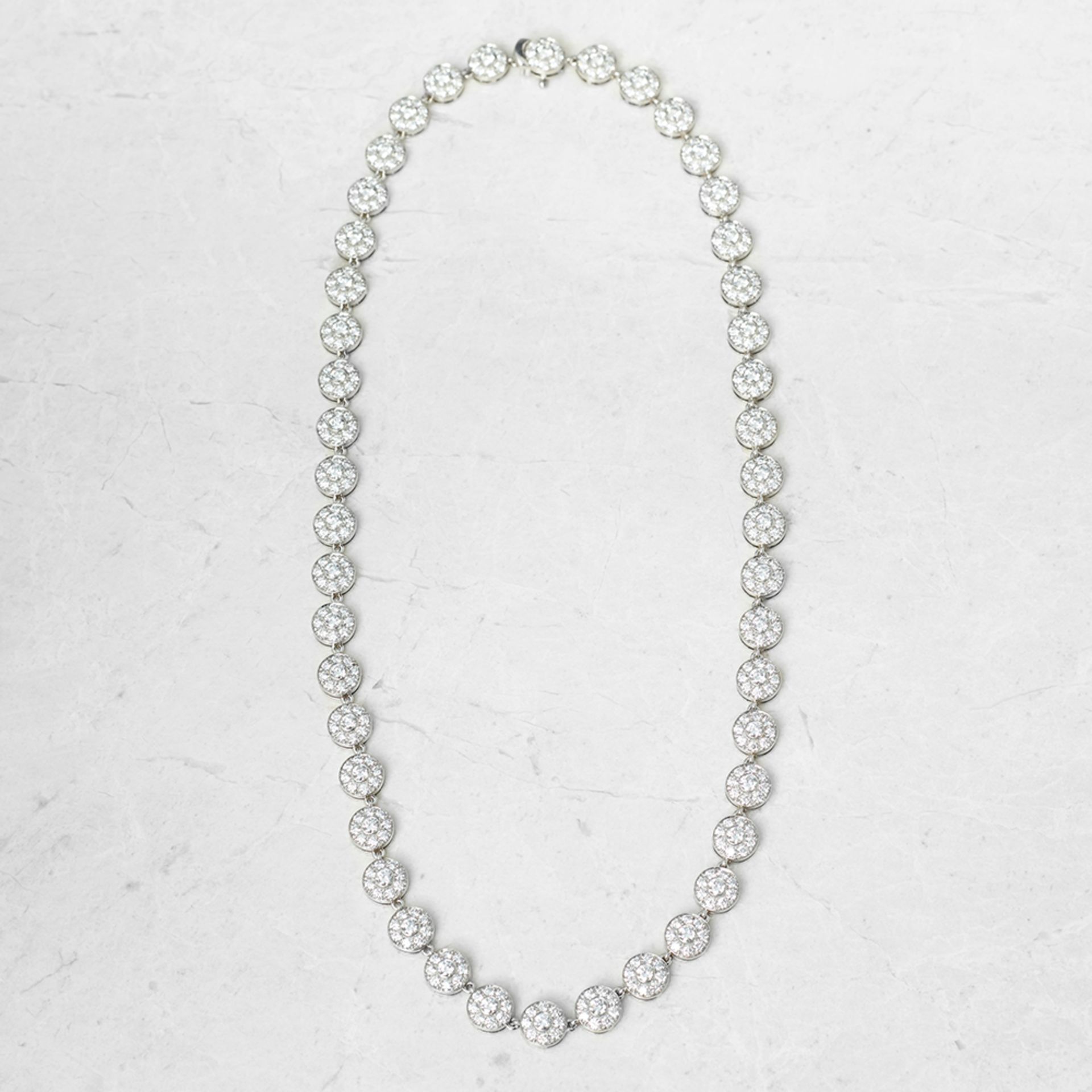 Tiffany & Co. Platinum Diamond Circlet Necklace - Bild 6 aus 7