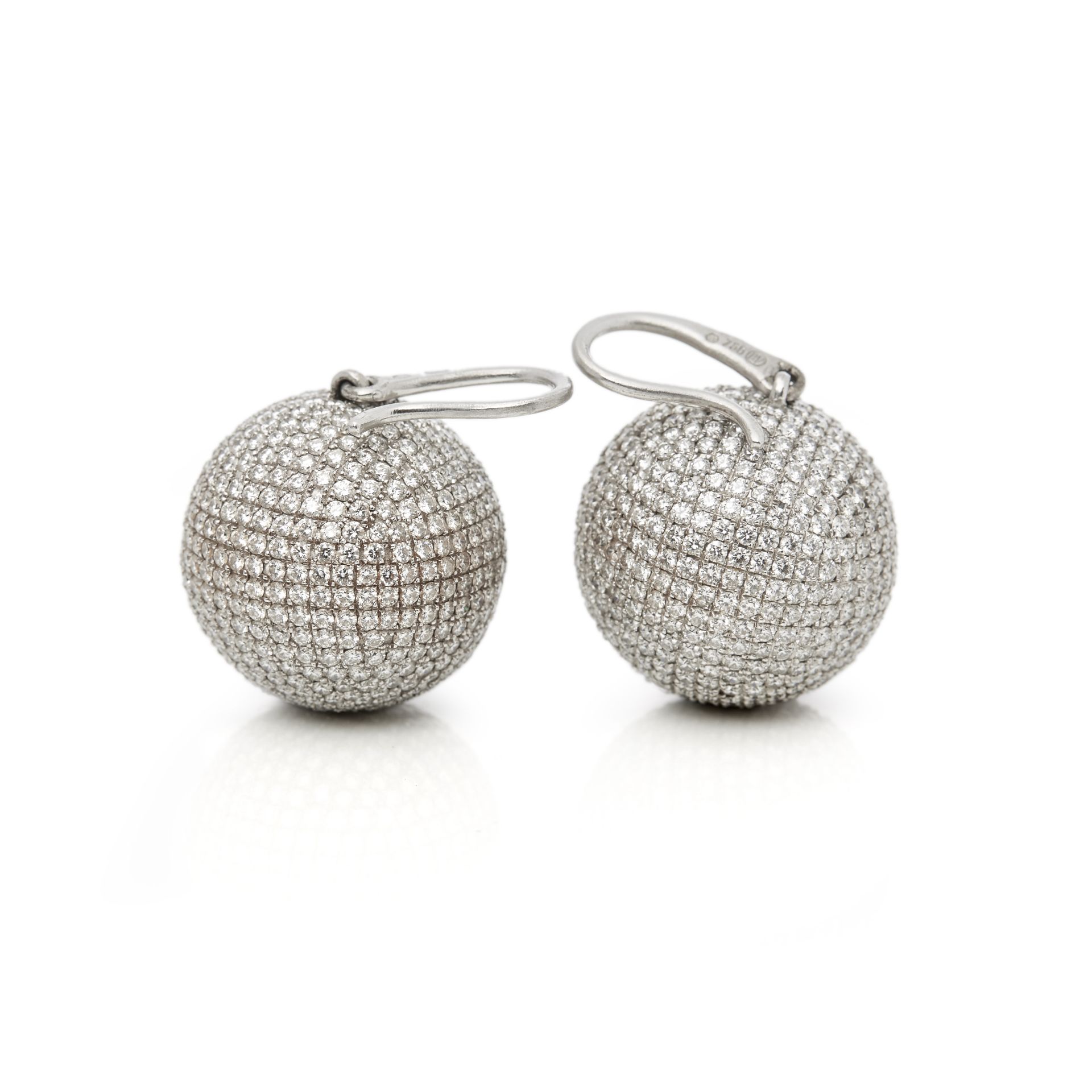 Bottega Veneta Sfera Diamond Earrings - Image 3 of 8