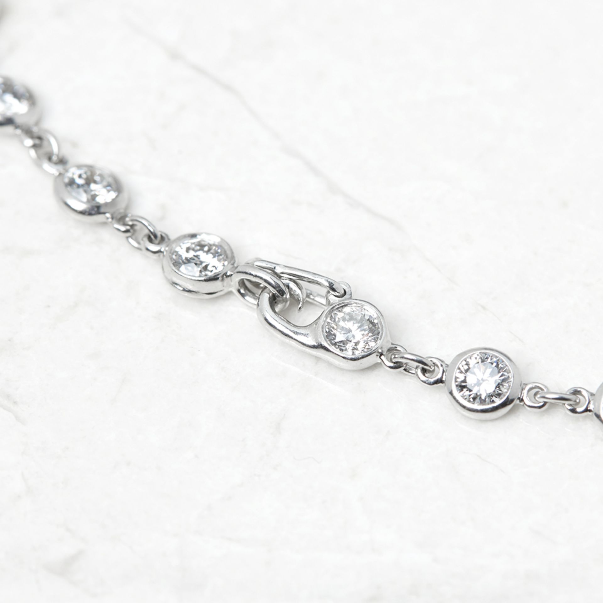 Tiffany & Co. Platinum 2.30ct Diamonds By The Yard Bracelet - Bild 4 aus 7