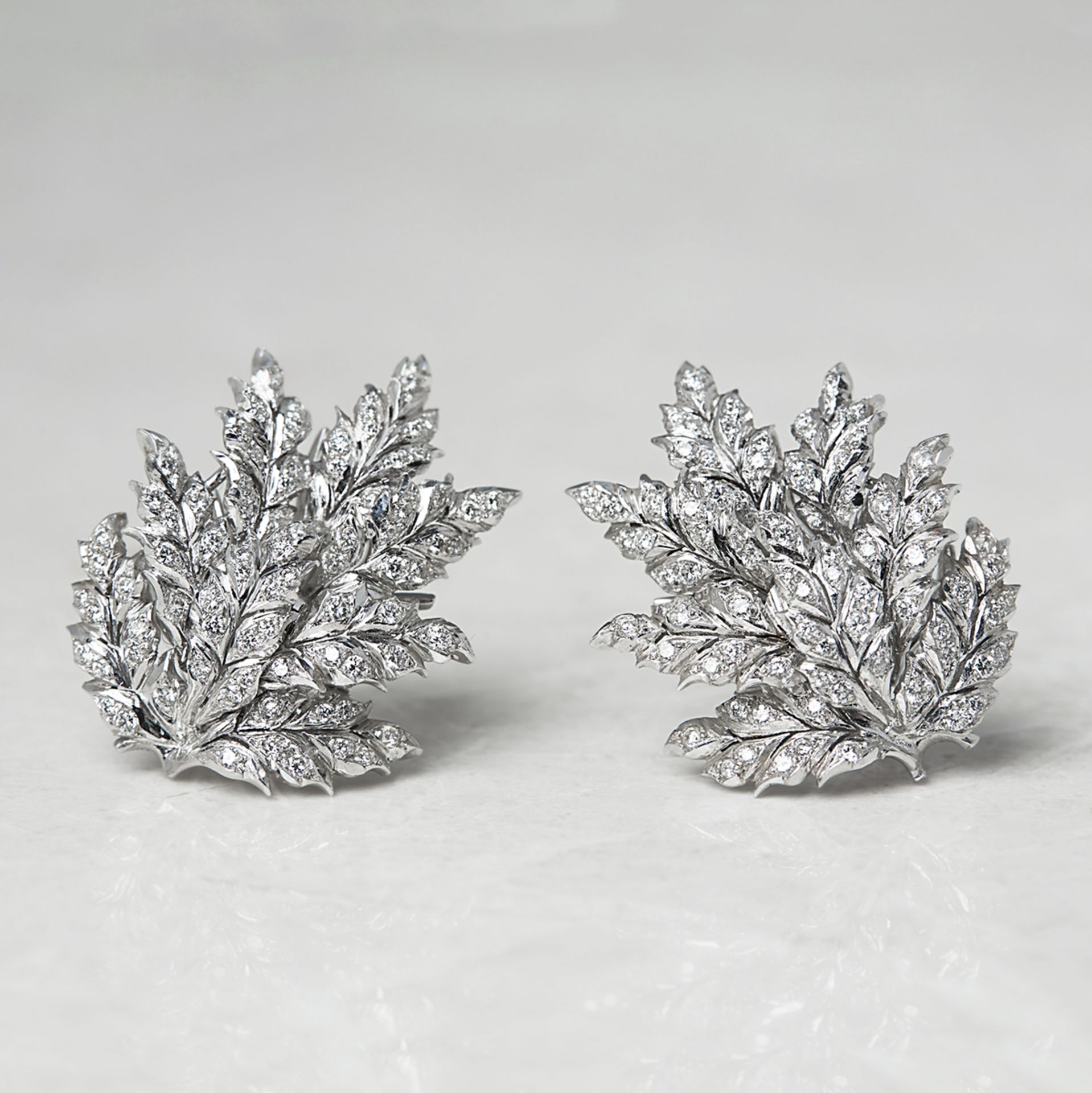 Buccellati 18k White Gold South Sea Pearl & 2.71ct Diamond Drop Earrings - Image 4 of 13