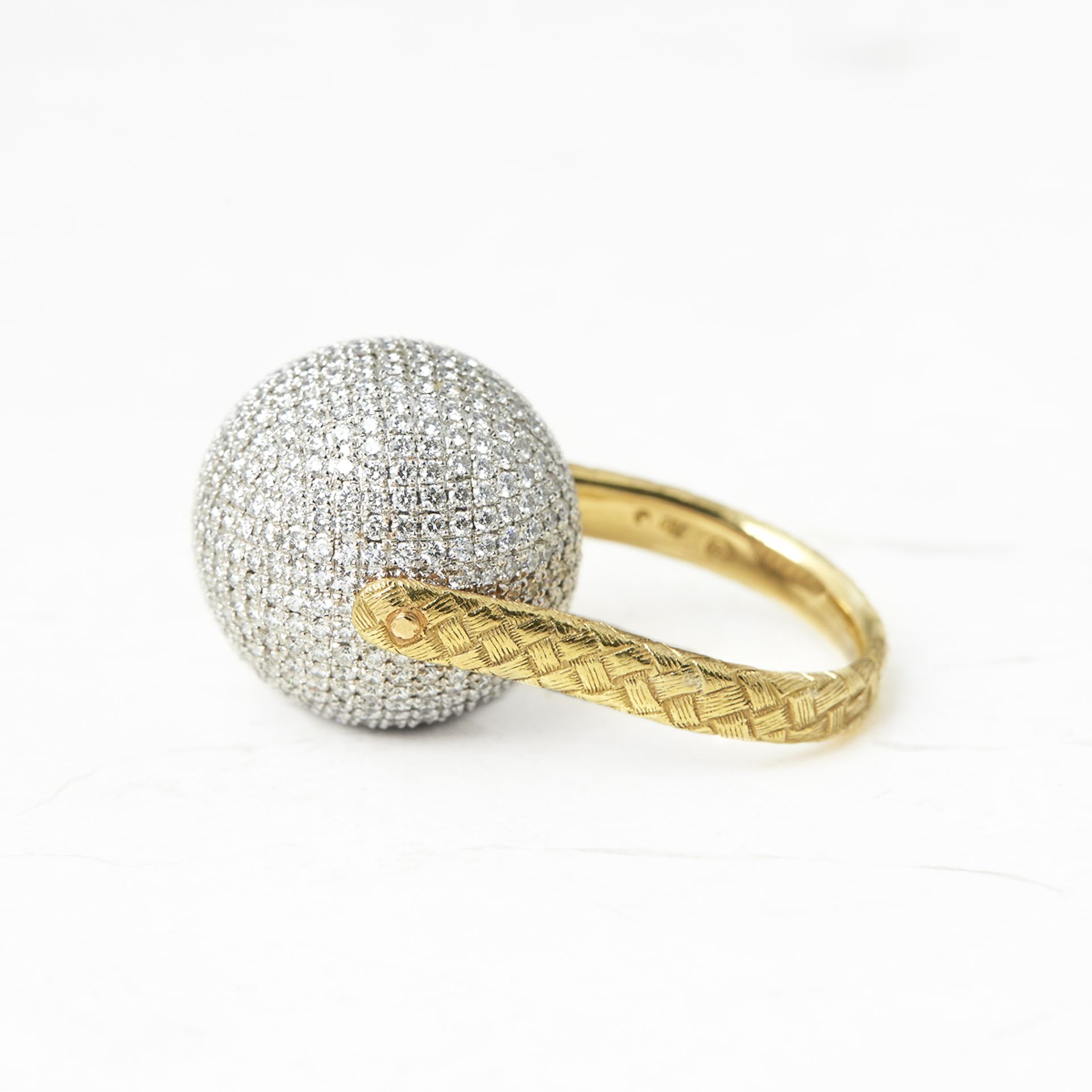 Bottega Veneta Sfera Diamond Ring - Image 3 of 7