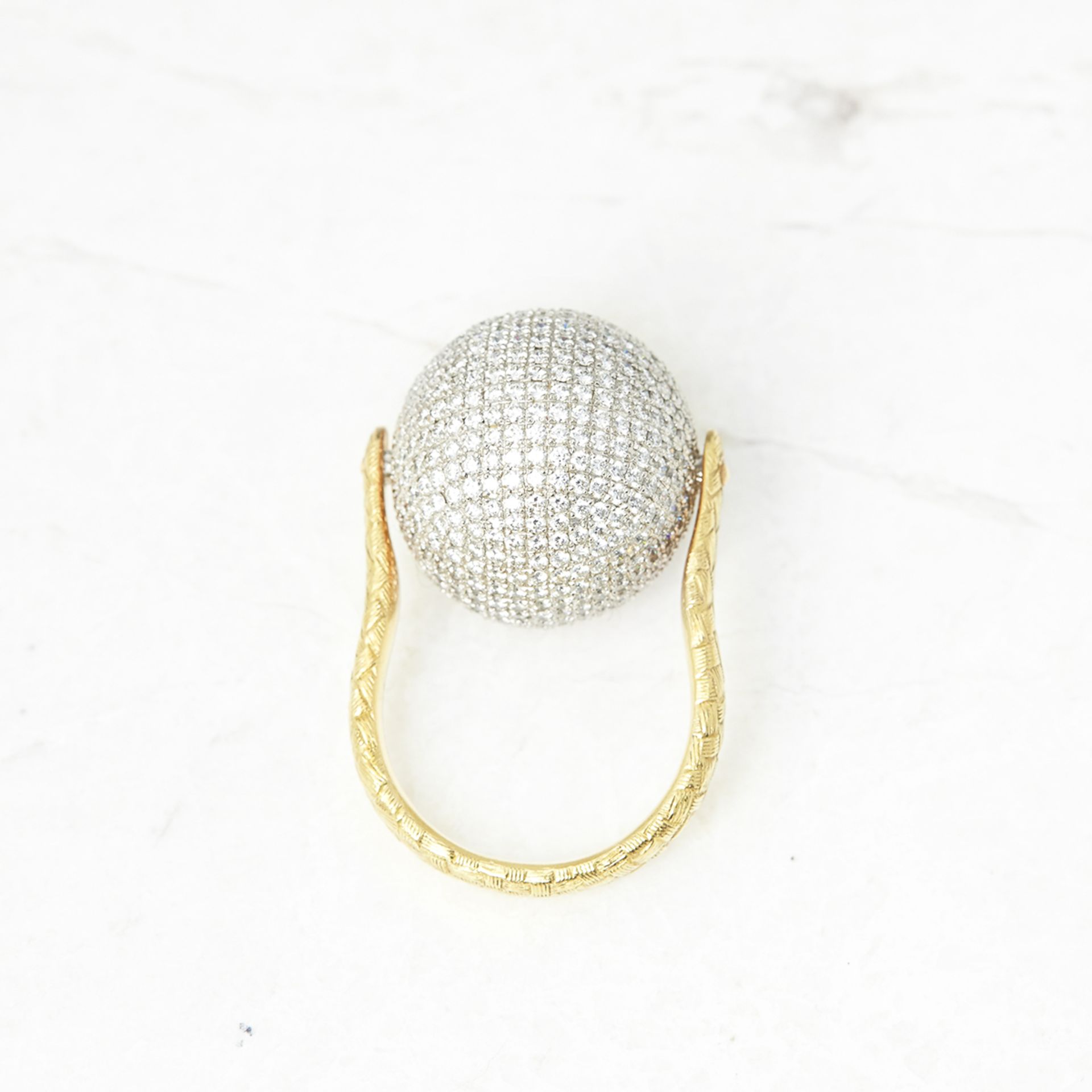 Bottega Veneta Sfera Diamond Ring - Image 4 of 7