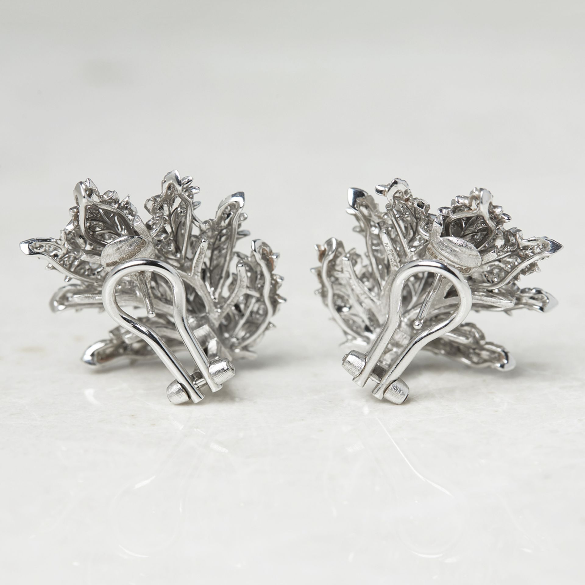 Buccellati 18k White Gold South Sea Pearl & 2.71ct Diamond Drop Earrings - Image 6 of 13