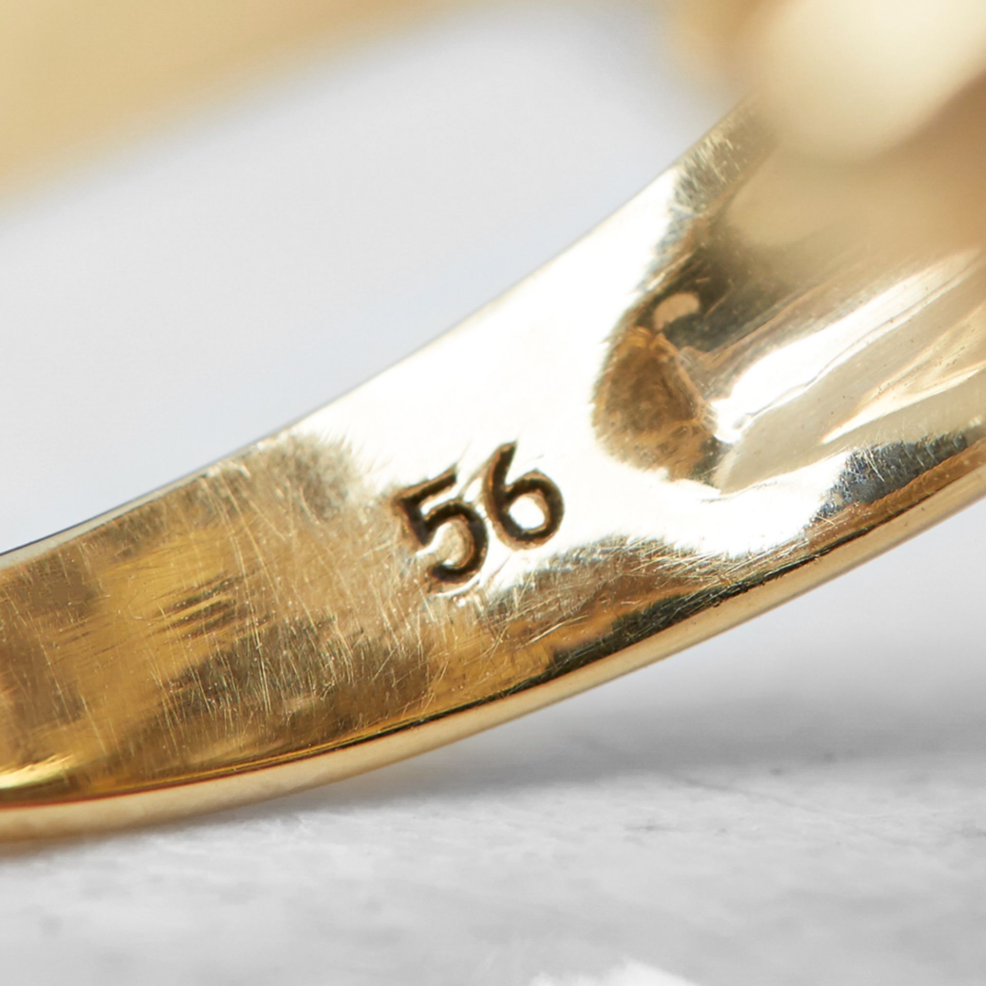 Van Cleef & Arpels 18k Yellow Gold Pearl & Diamond Ring - Bild 9 aus 10