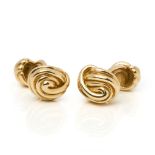 Tiffany & Co. 18k Yellow Gold Knot Cufflinks