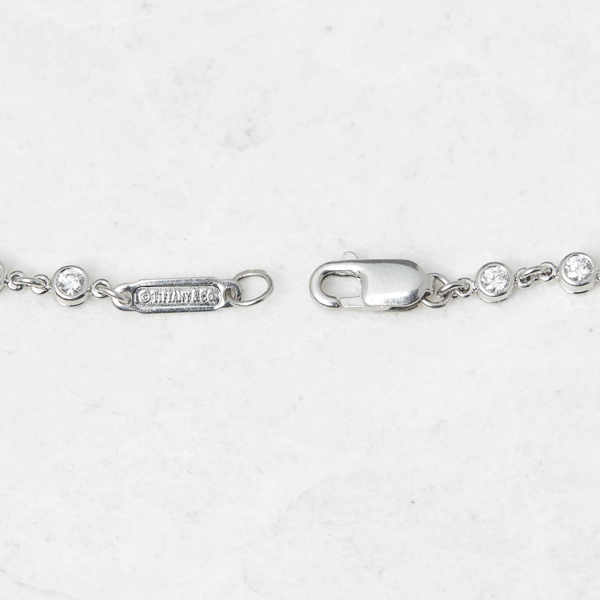 Tiffany & Co. Platinum 2.00ct Diamond Jazz T-Drop Necklace - Bild 4 aus 7