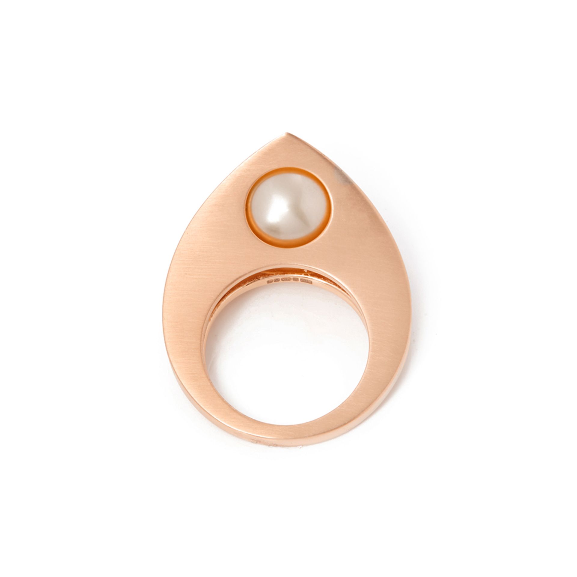 Paul Spurgeon 18k Rose Gold Pearl Ring - Image 5 of 7