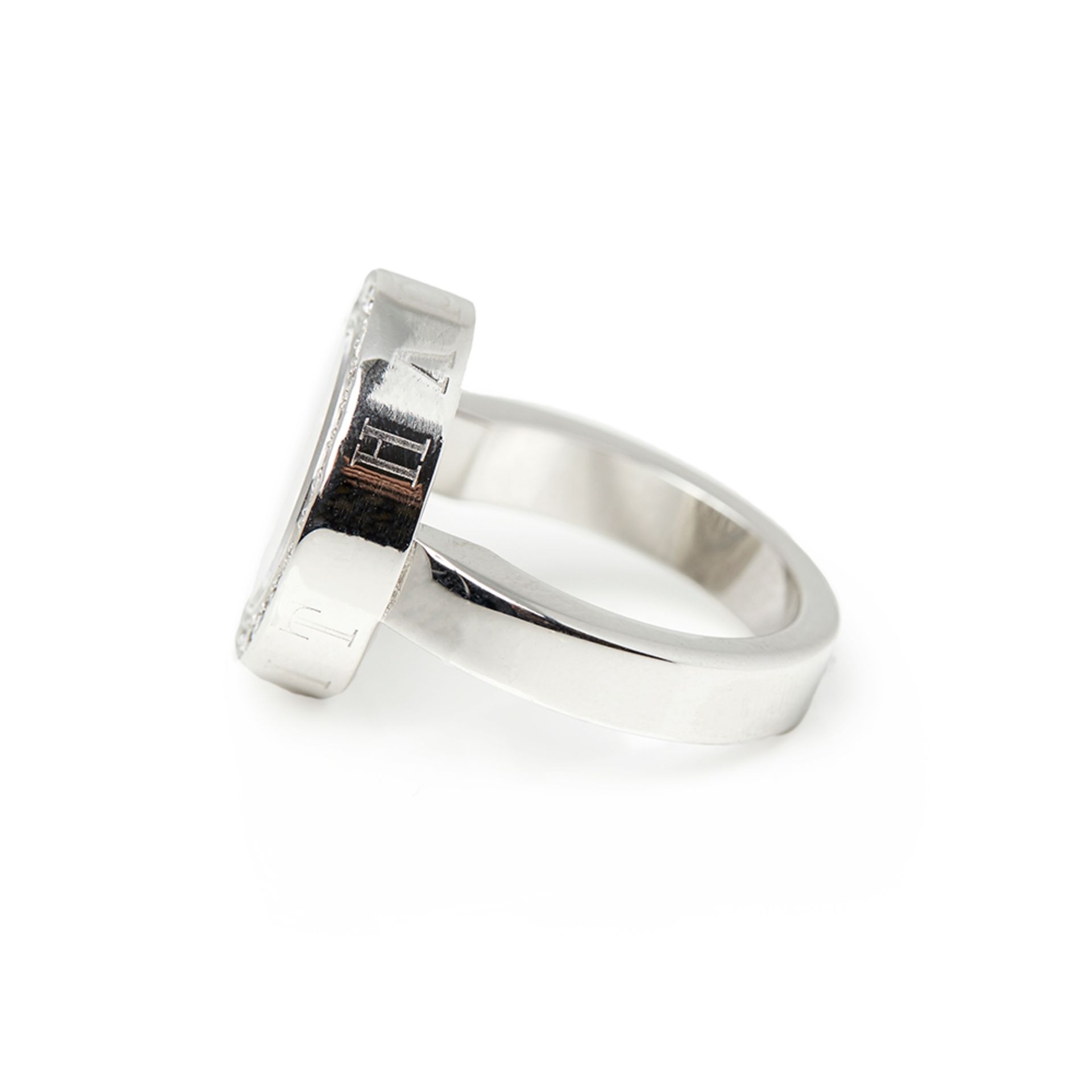 Chopard 18k White Gold Diamond Happy Spirit Ring - Image 4 of 9