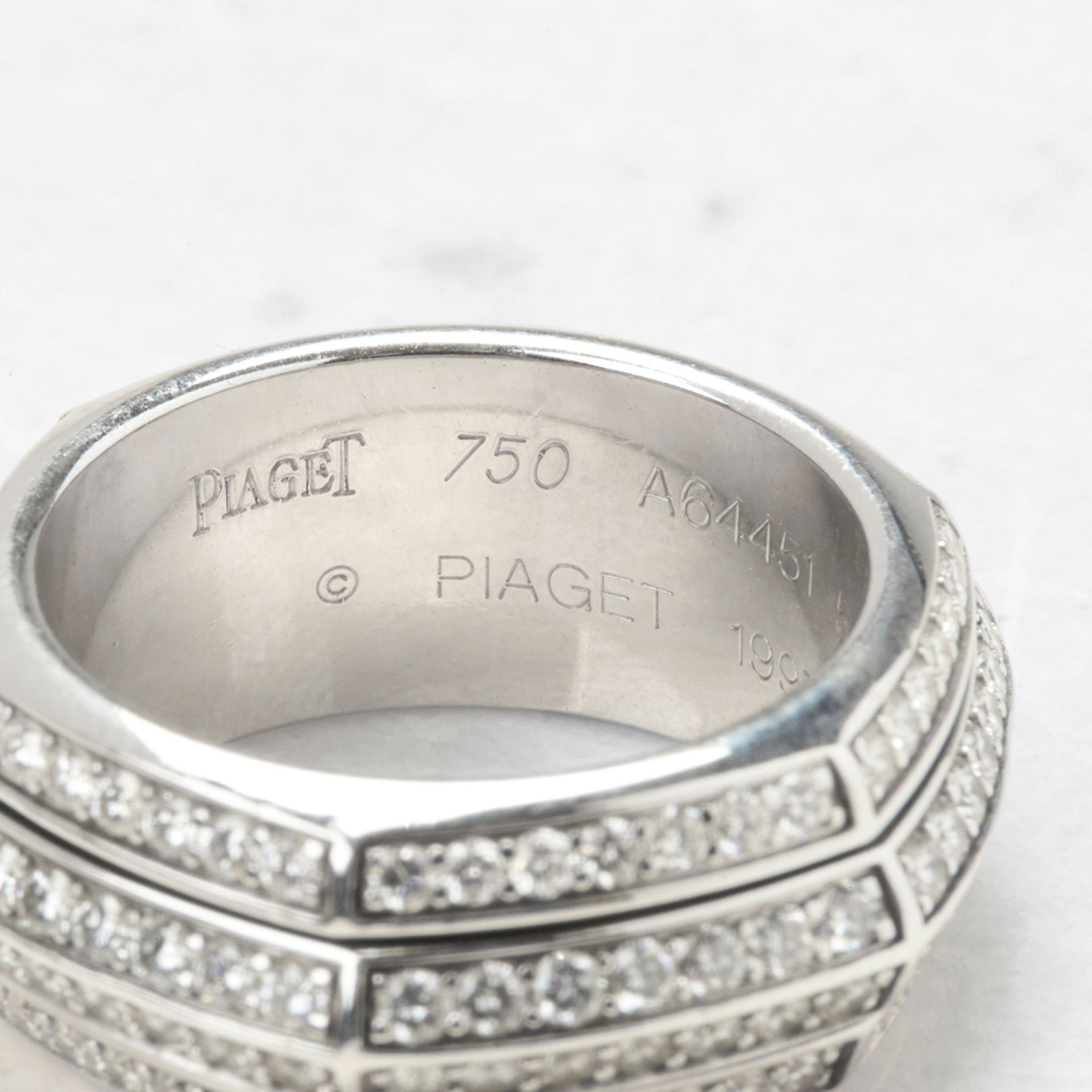 Piaget 18k White Gold Diamond Possession Ring - Bild 6 aus 7