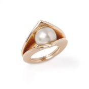Paul Spurgeon 18k Rose Gold Pearl Ring