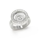 Chopard 18k White Gold Diamond Happy Spirit Ring