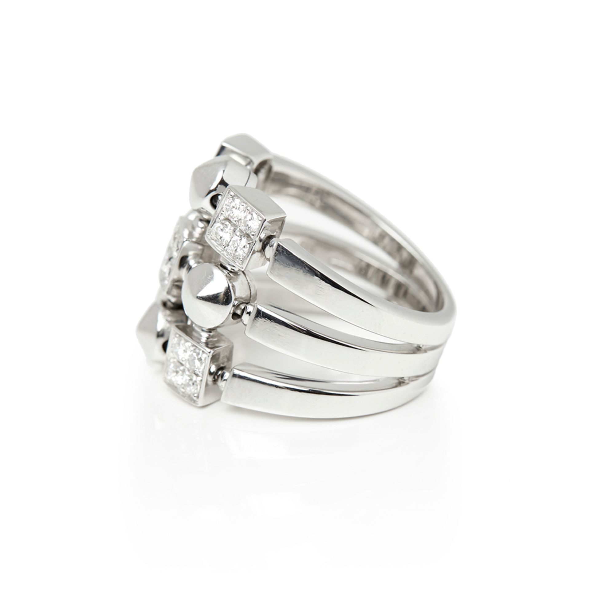 Bulgari 18k White Gold Diamond Lucéa Ring - Image 3 of 7