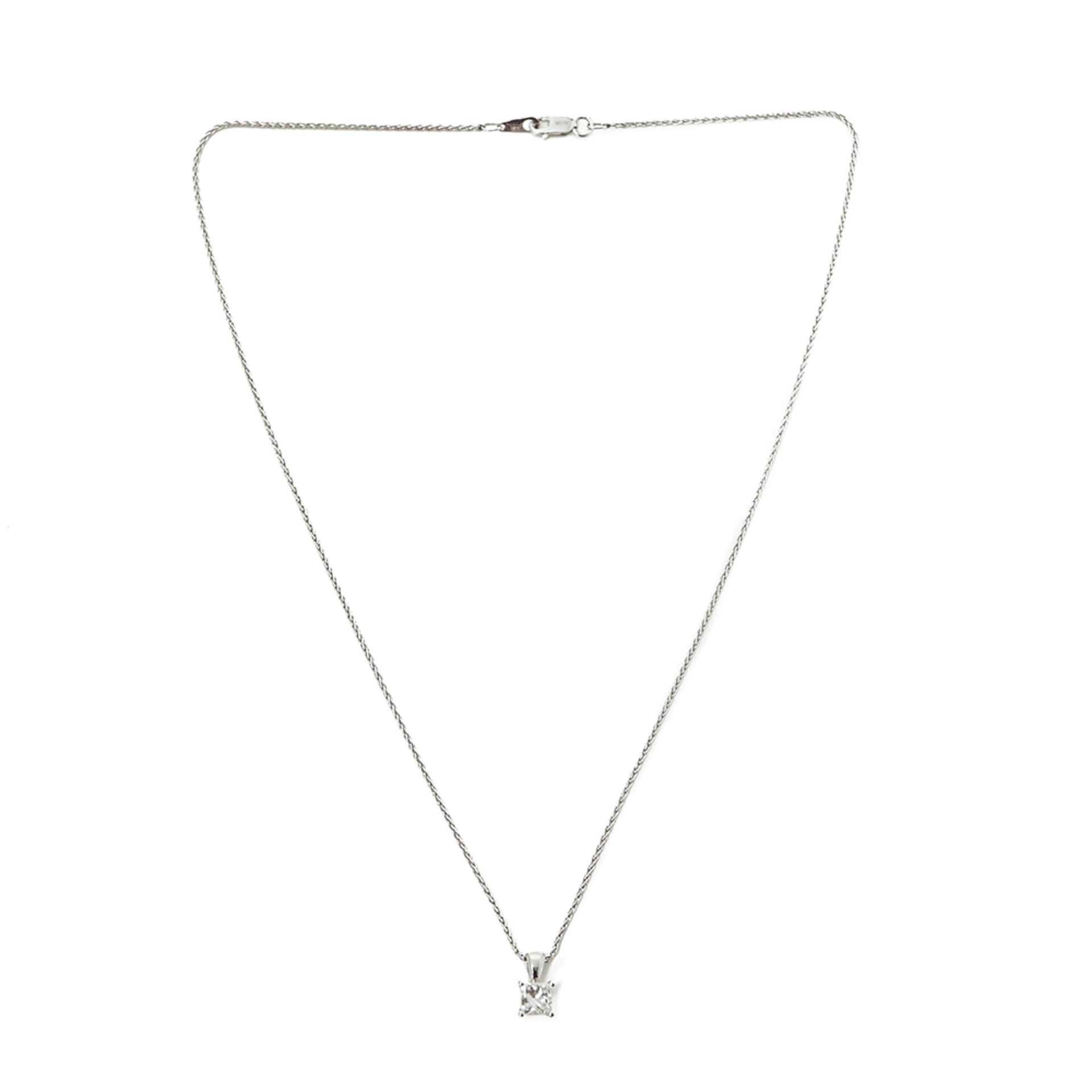 Mappin & Webb Platinum 0.70ct Diamond Necklace - Bild 8 aus 8