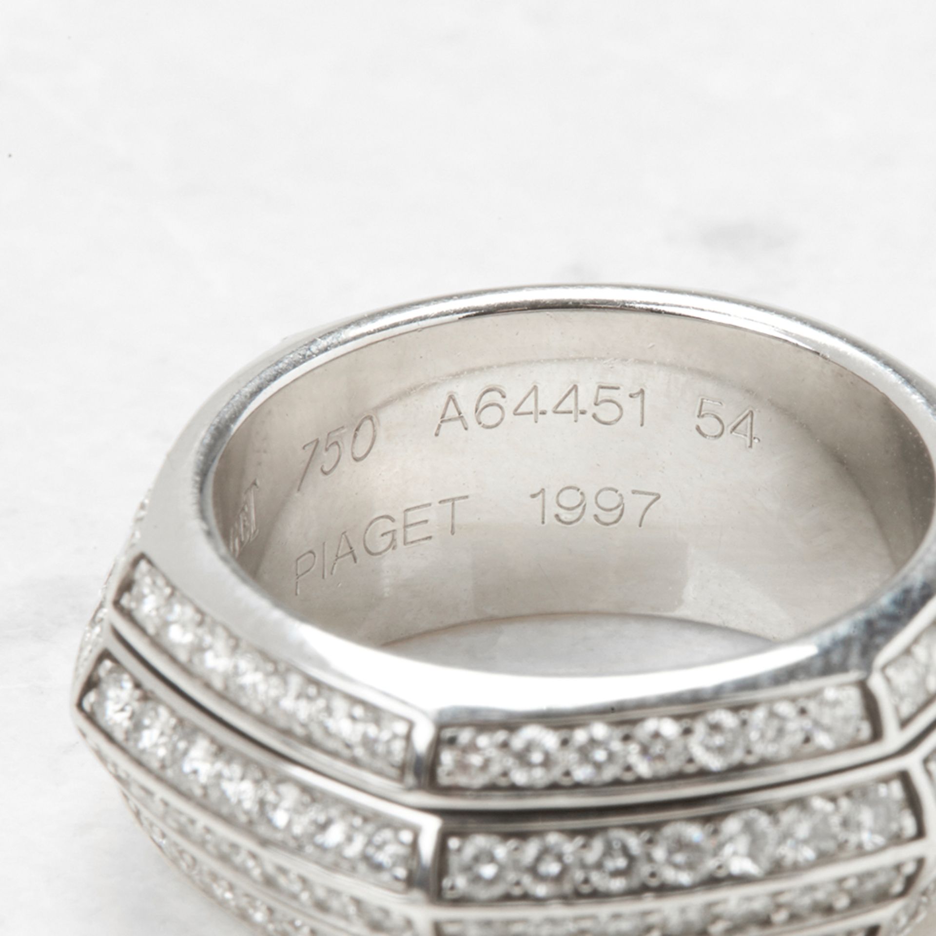 Piaget 18k White Gold Diamond Possession Ring - Image 7 of 7