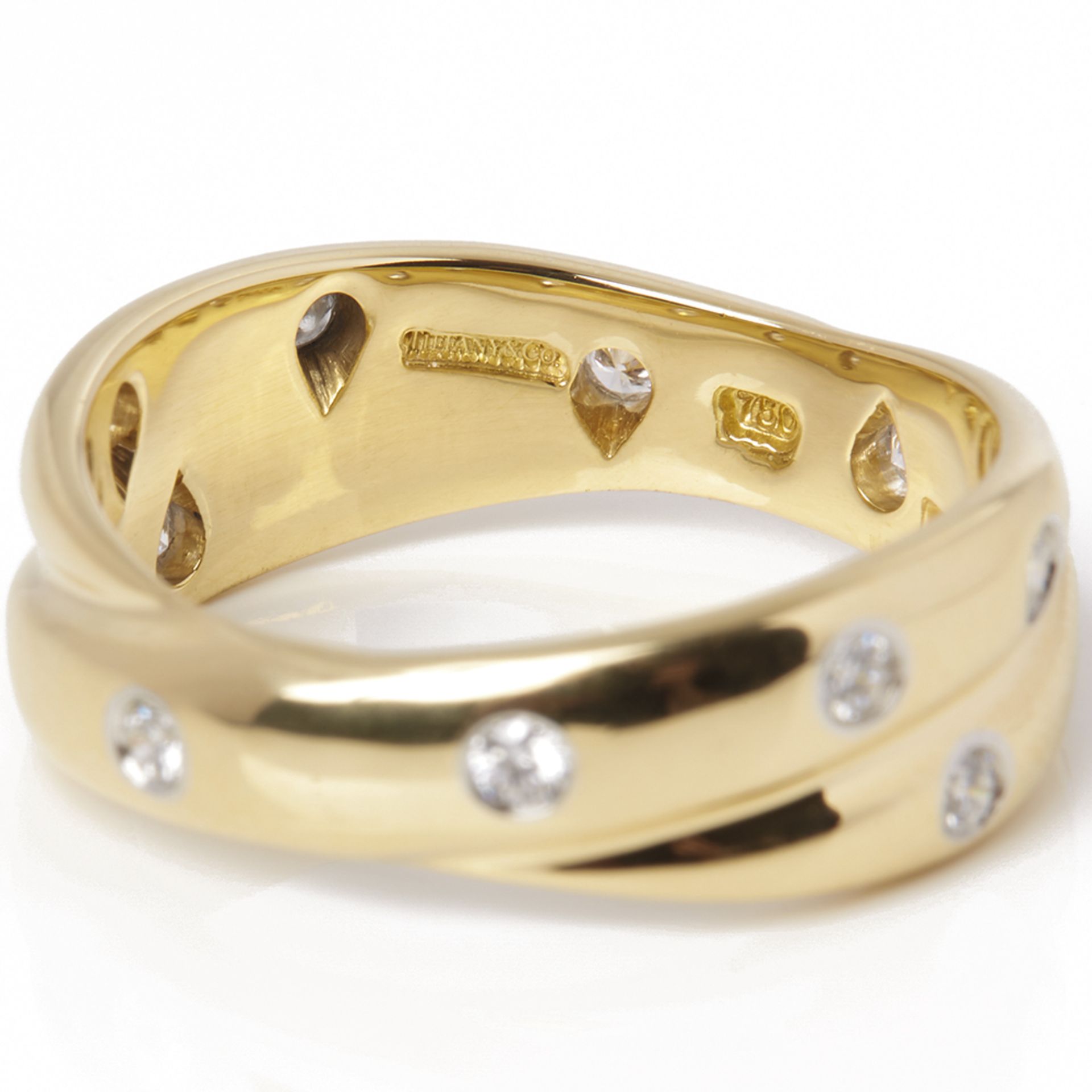 Tiffany & Co. 18k Yellow Gold Diamond Etoile Ring - Bild 5 aus 6