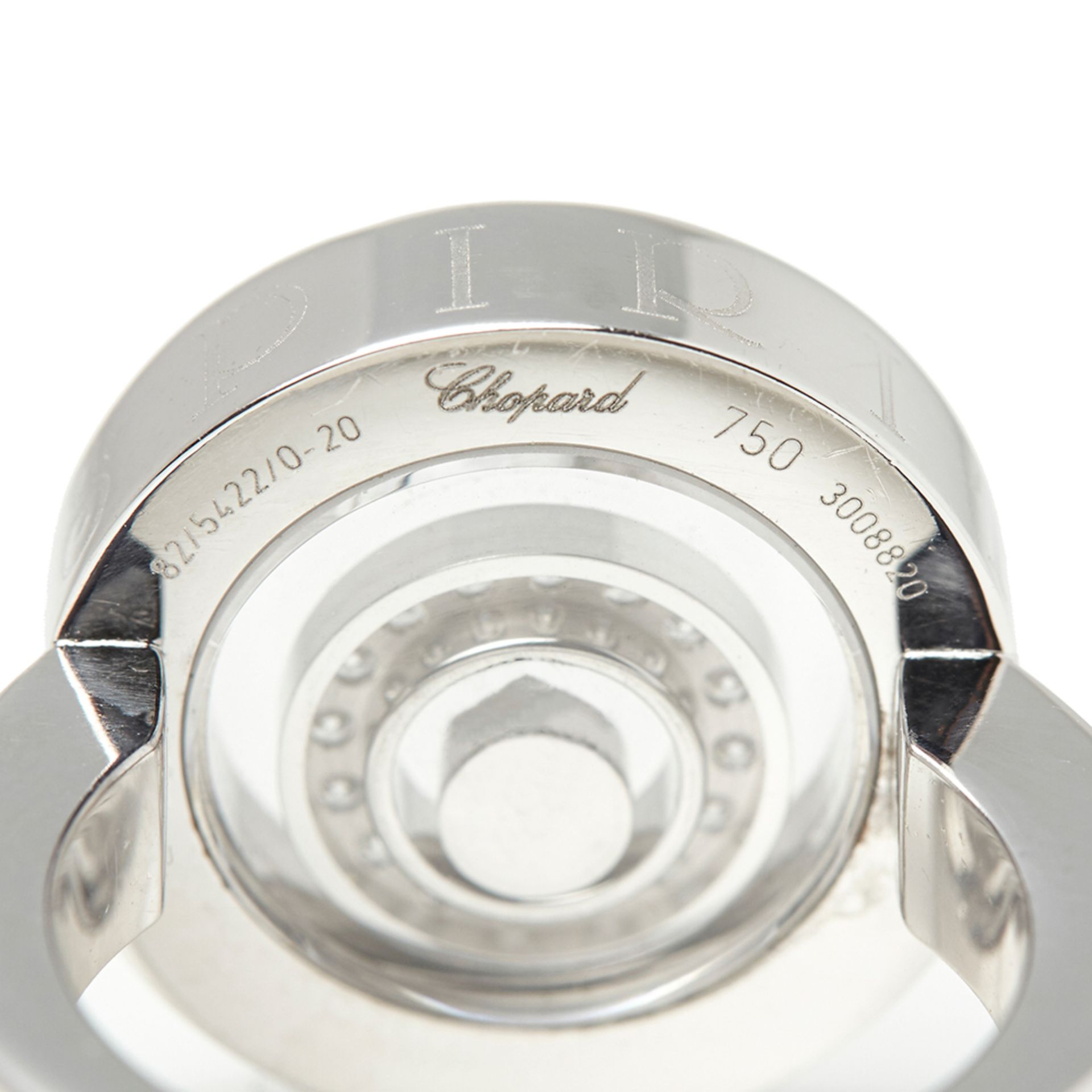 Chopard 18k White Gold Diamond Happy Spirit Ring - Image 8 of 9