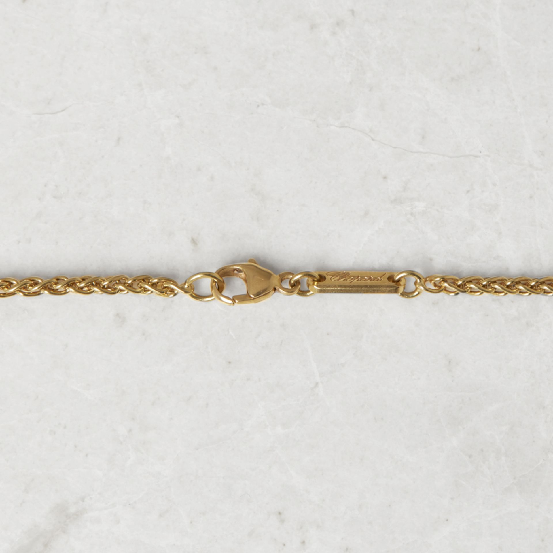 Chopard 18k Yellow Gold Happy Diamonds Necklace - Image 5 of 9