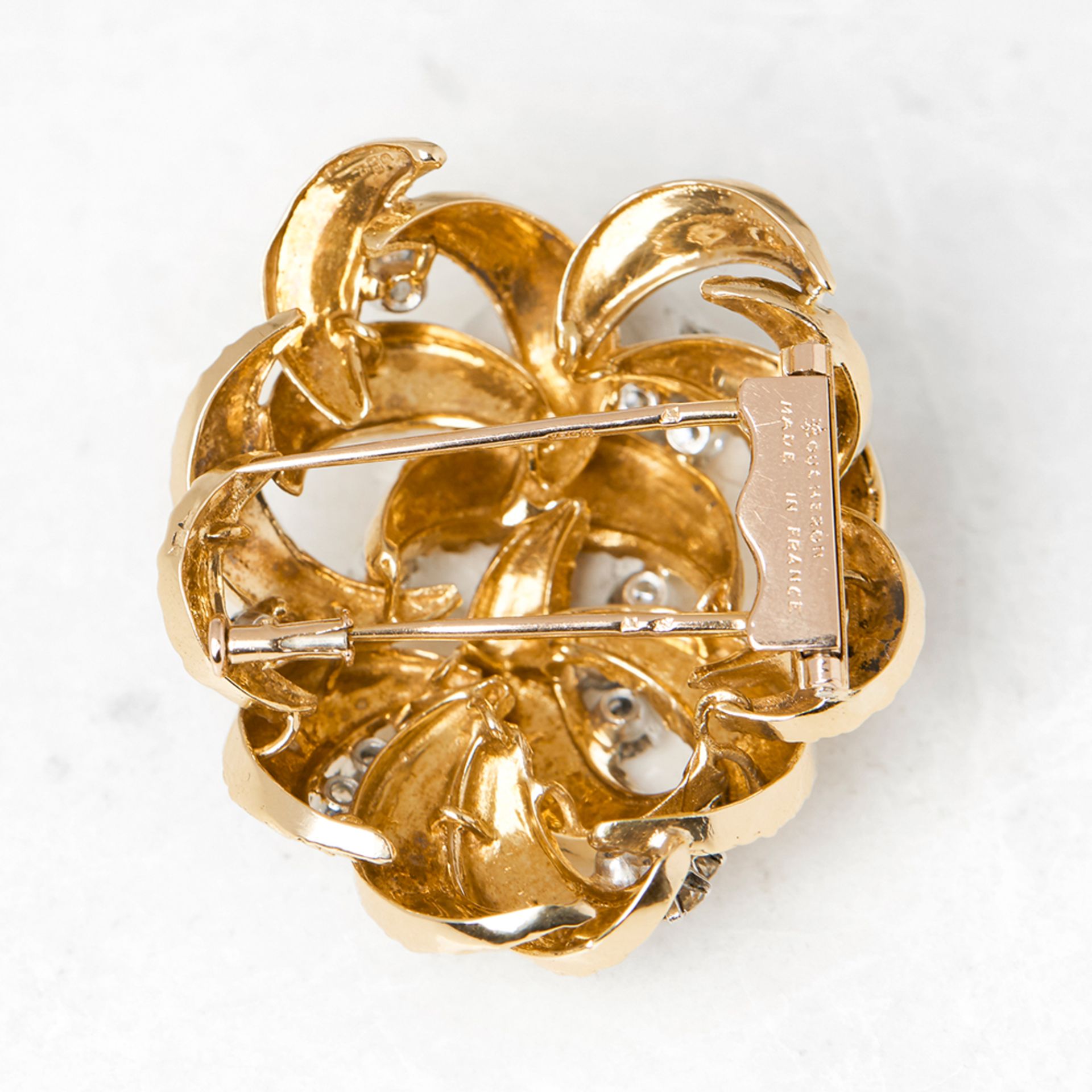 Boucheron 18k Yellow Gold Diamond Brooch - Image 2 of 10