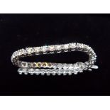 A Diamond set line Bracelet