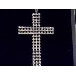 9CT White Gold Chain and Cross