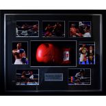 ANTHONY JOSHUA IBF Heavyweight Champion signed boxing glove with photographic display