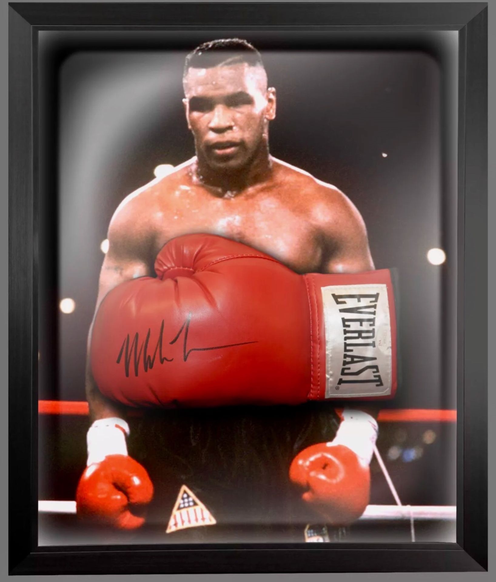 MIKE TYSON Autographed Red Boxing Glove