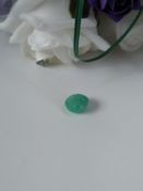AGI Certified £9,900.00 A Fantastic Oval Cabochon 4.95 Carat Colombian Emerald. A Natural Emerald