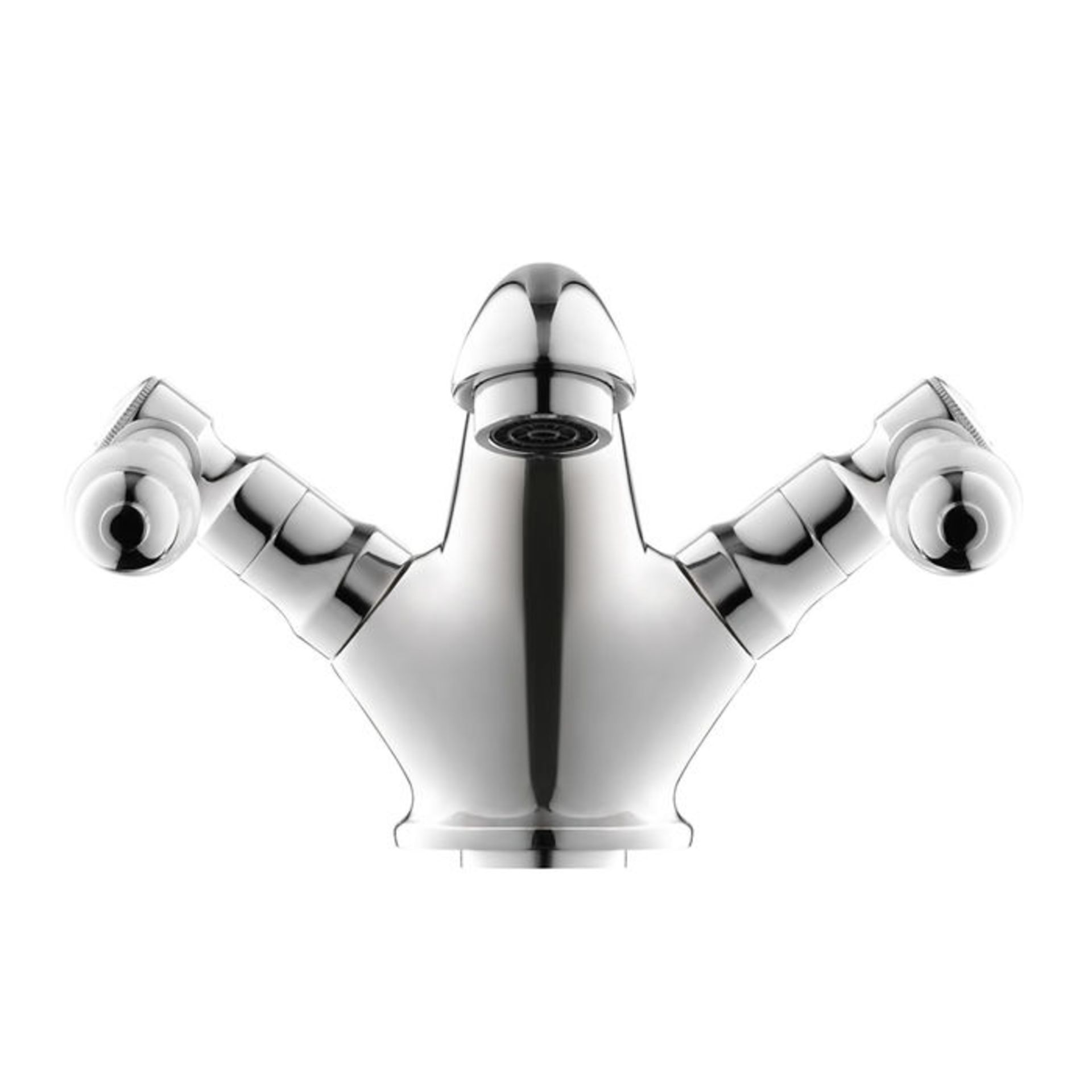 (Y210) Regal Chrome Traditional Basin Sink Lever Mixer Tap. Chrome Plated Solid Brass Mixer - Image 4 of 6