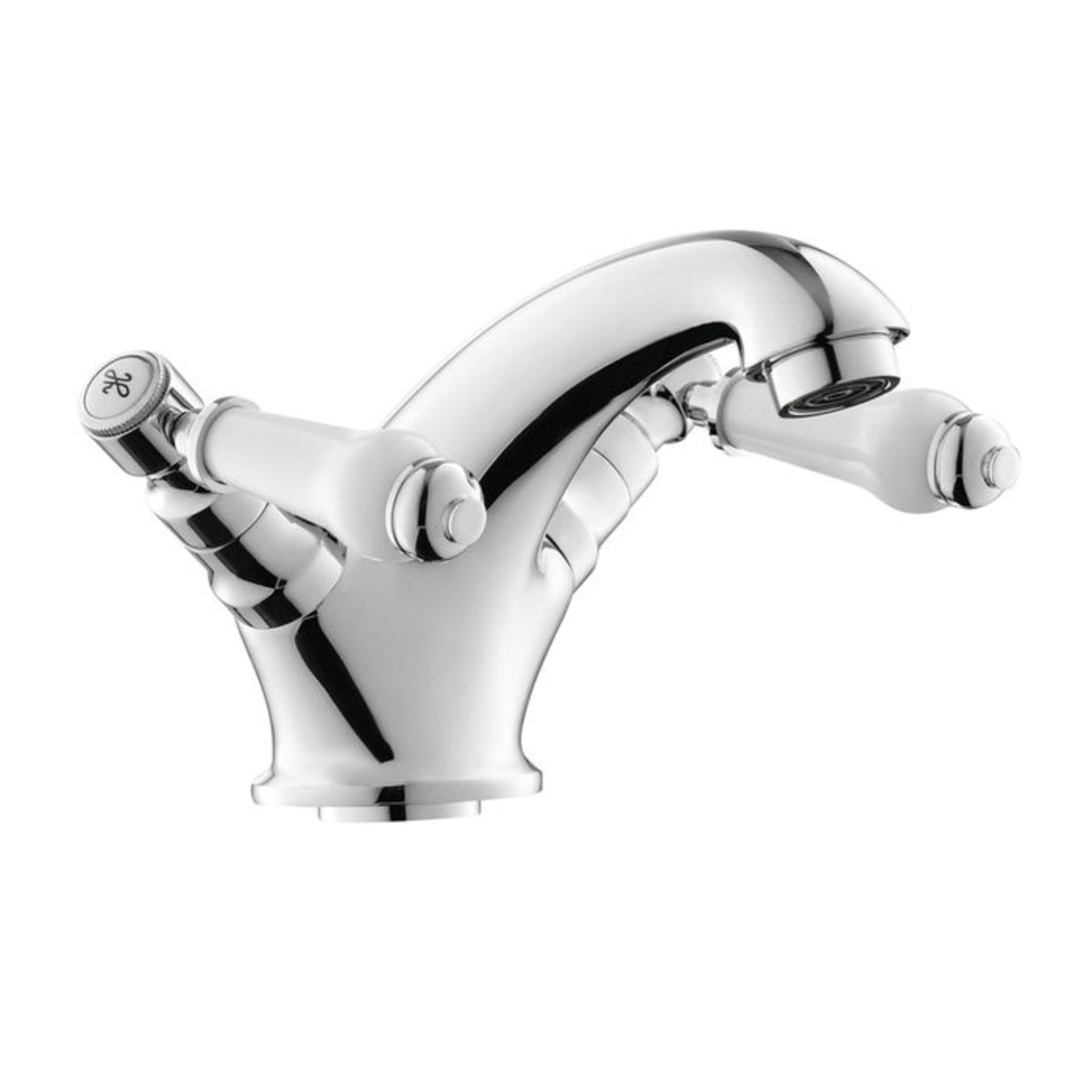 (Y210) Regal Chrome Traditional Basin Sink Lever Mixer Tap. Chrome Plated Solid Brass Mixer - Image 3 of 6