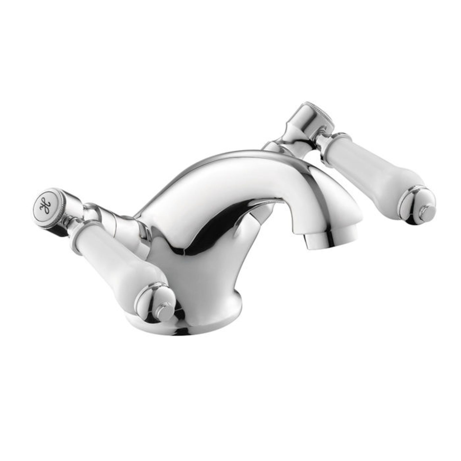 (Y210) Regal Chrome Traditional Basin Sink Lever Mixer Tap. Chrome Plated Solid Brass Mixer - Image 6 of 6