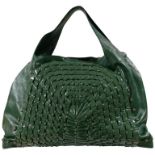 Salvatore Ferragamo Green Patent Leather Edera hobo Shoulder bag