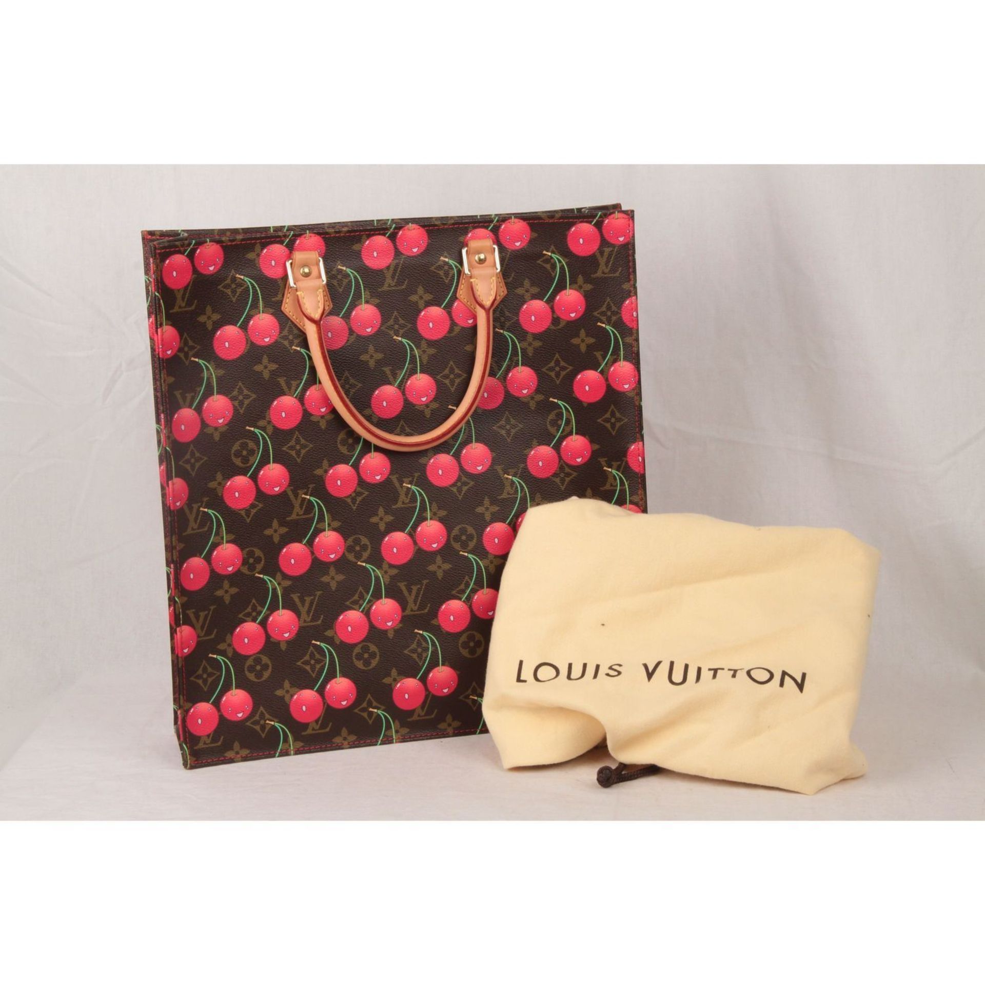 Louis Vuitton Limited Edition Cerises Cherry Sac Plat Gm Bag - Image 4 of 11