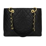 Chanel Grand Shopping Tote (GST) Black Caviar Gold Hardware 2014