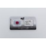 AGI Capsulated Red Ruby, Weight- 3.77 Carat