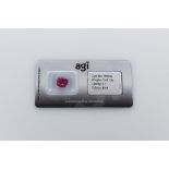 AGI Capsulated Red Ruby, Weight- 2.61 Carat