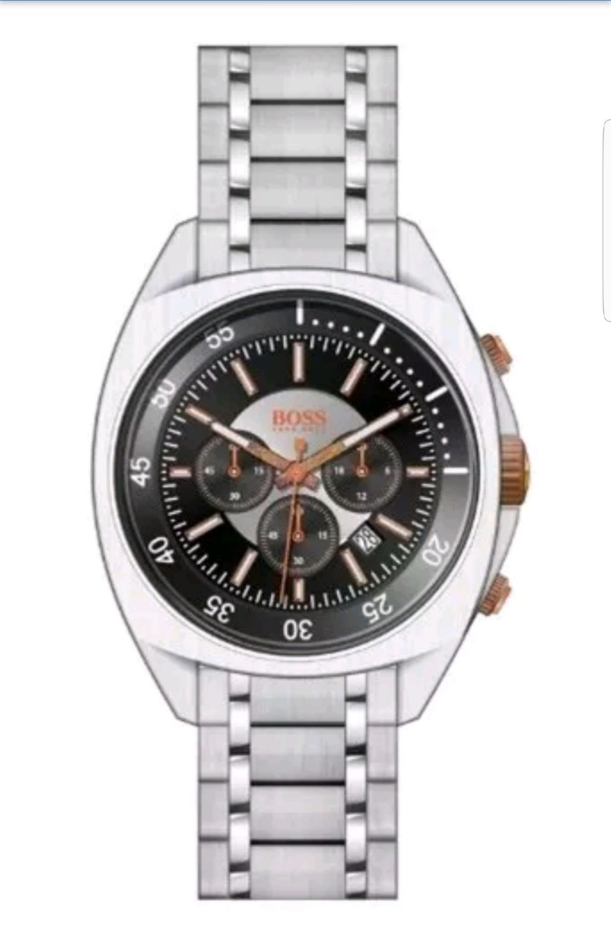BRAND NEW GENTS HUGO BOSS WATCH 1512298, COMPLETE WITH ORIGINAL PACKAGING AND MANUAL - FREE P & P