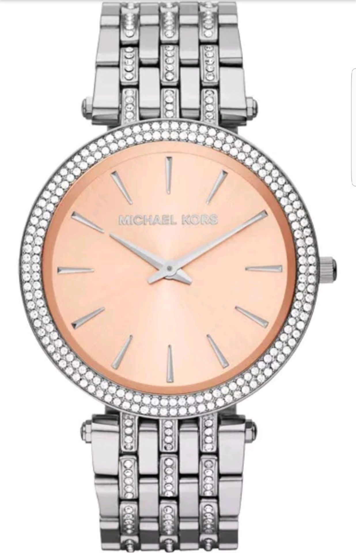 BRAND NEW LADIES MICHAEL KORS WATCH MK3218, COMPLETE WITH ORIGINAL BOX AND MANUAL - FREE P & P
