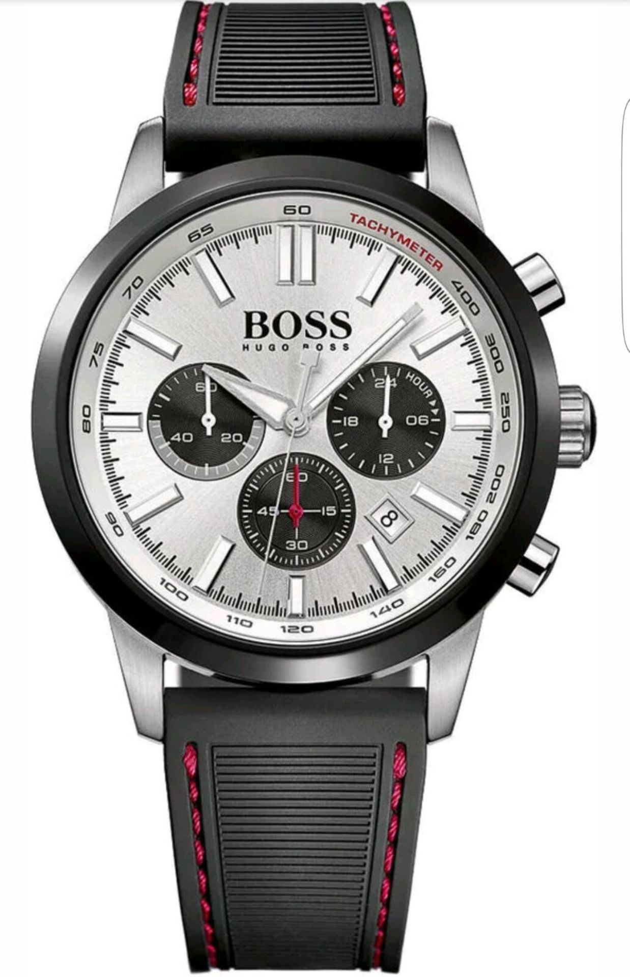 BRAND NEW GENTS HUGO BOSS WATCH 1513185, COMPLETE WITH ORIGINAL PACKAGING AND MANUAL - FREE P & P