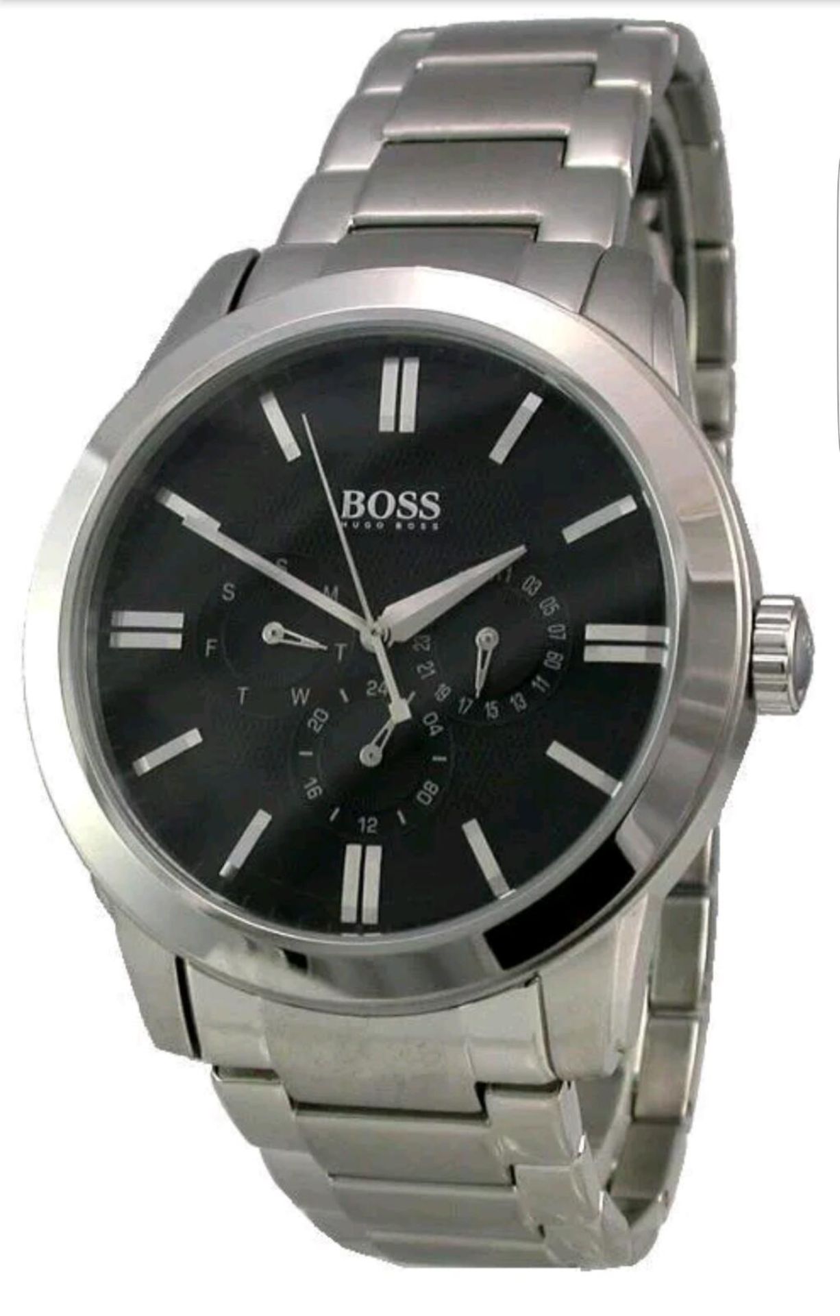 BRAND NEW GENTS HUGO BOSS WATCH 1512893, COMPLETE WITH ORIGINAL PACKAGING AND MANUAL - FREE P & P