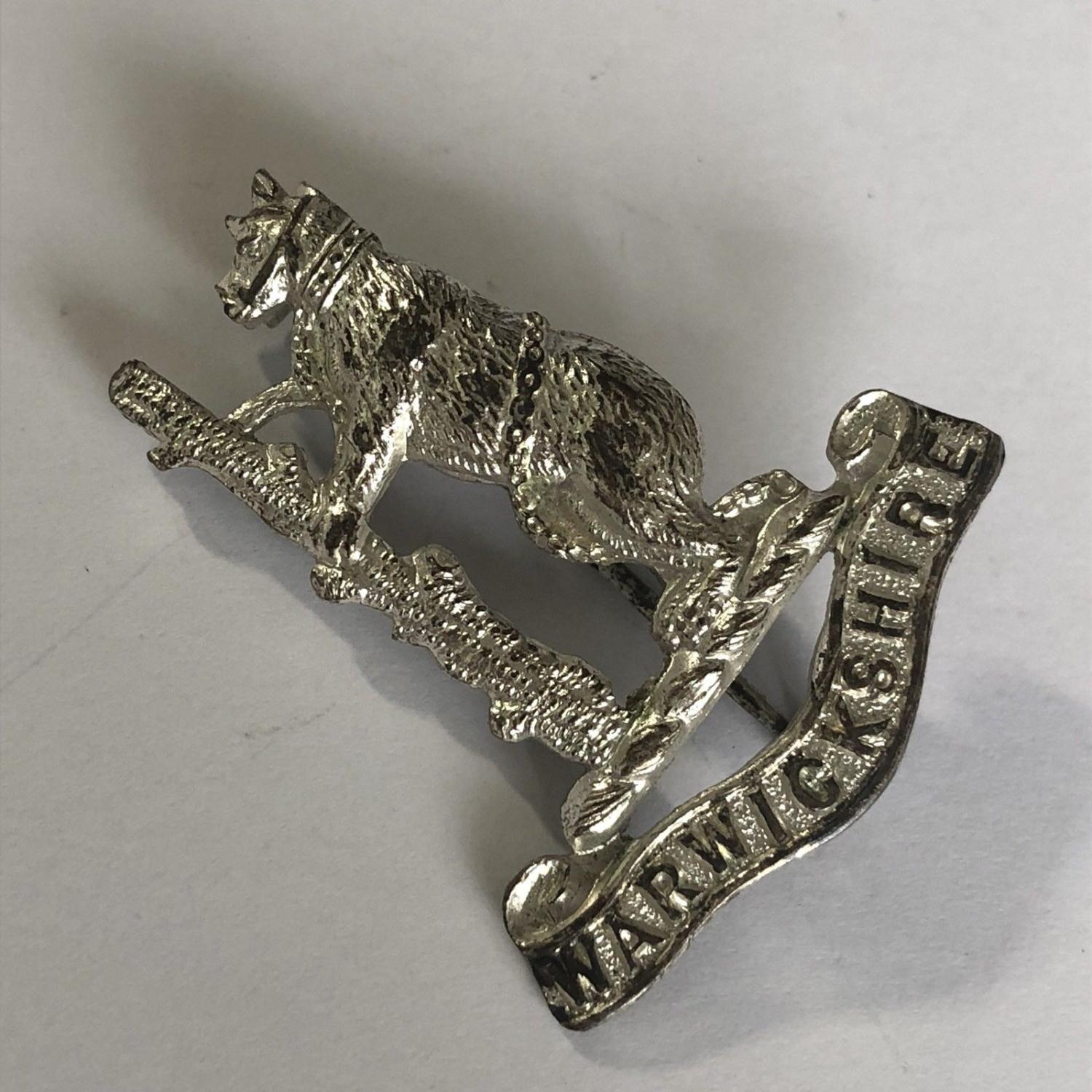 Original Vintage WW2 Warwickshire Yeomanry Sweetheart Badge Brooch - Image 2 of 5